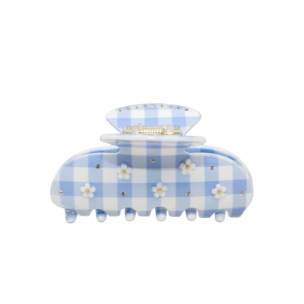 EMI JAY Sweetheart Clip in Daisy Blue Picnic - Крабик для волосся "Daisy Blue Picnic"